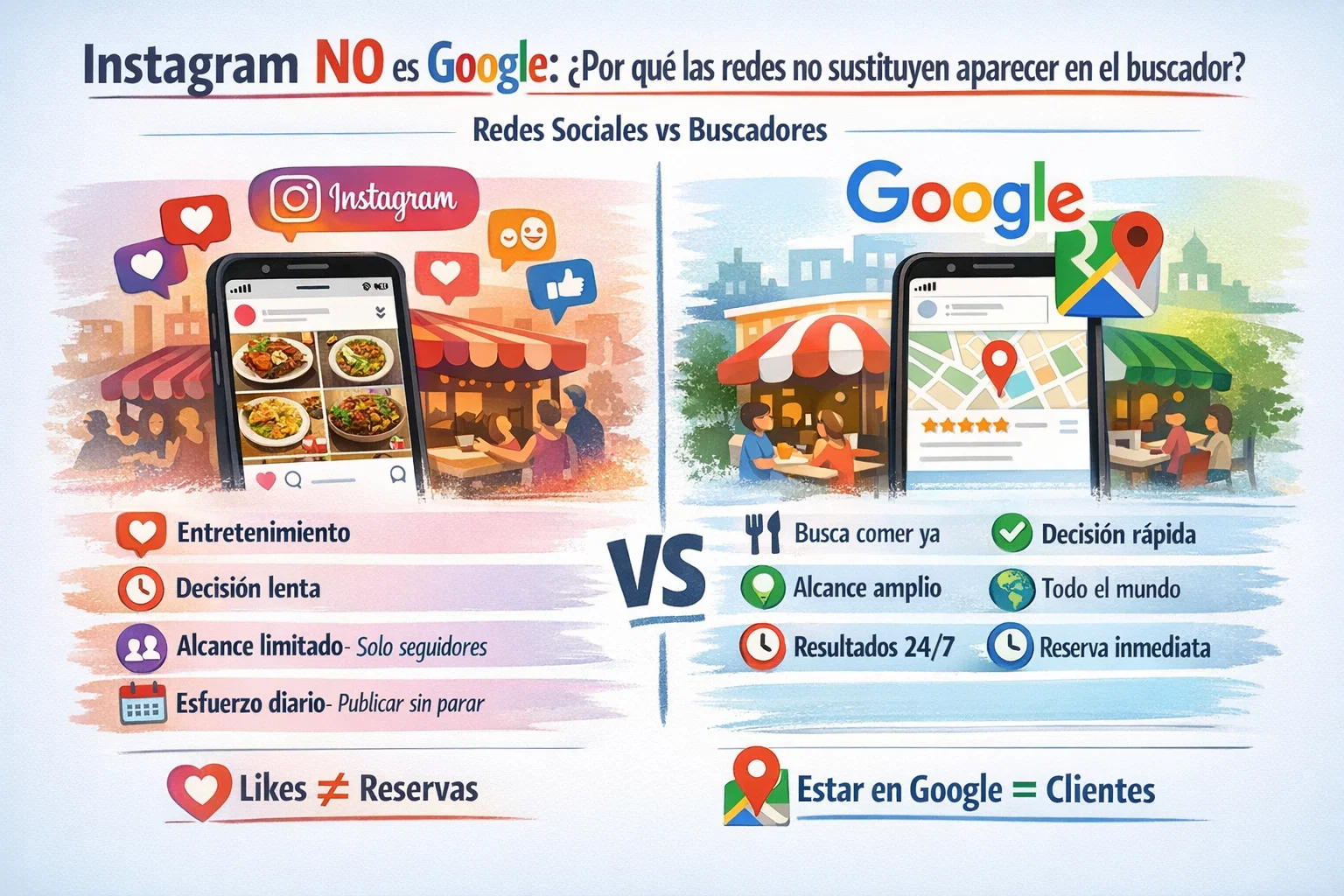 Instagram no es Google