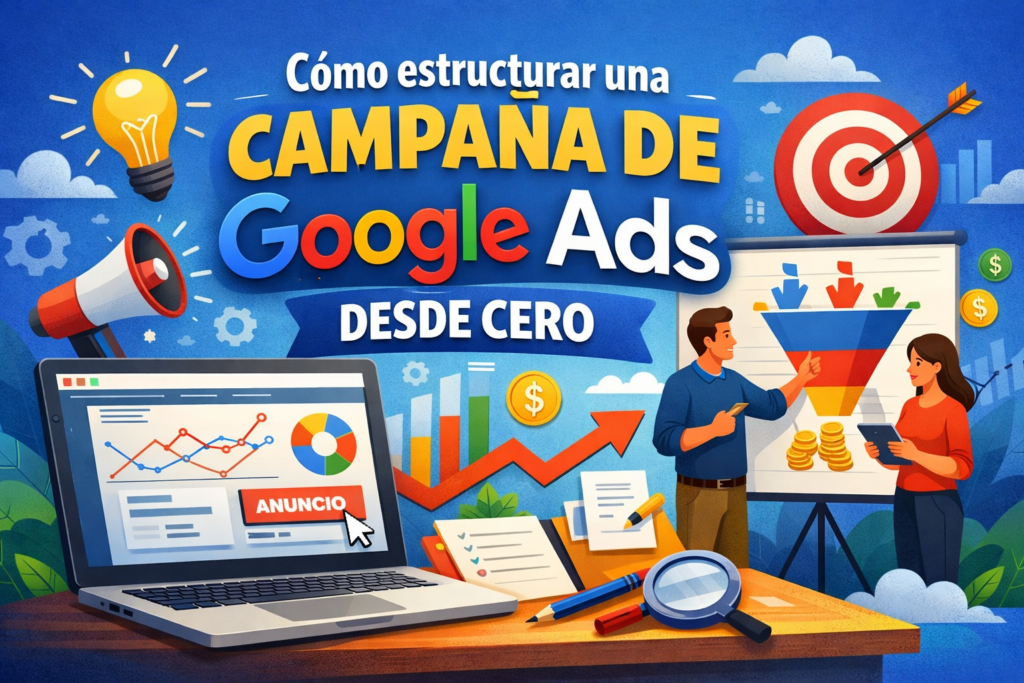 Cómo estructurar una campaña de Google Ads desde cero